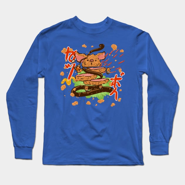 Katsu Boi Long Sleeve T-Shirt by Fluffymafi